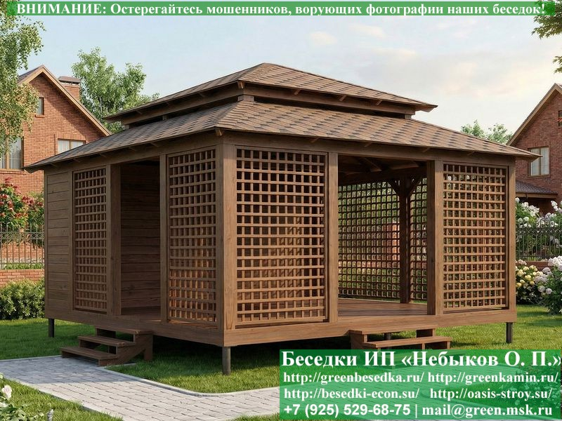 Беседка С Хозблоком, Сараем Для Дачи 5х6. Вариант № 1 - Фото № 11