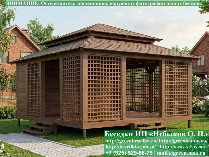 Беседка С Хозблоком, Сараем Для Дачи 5х6. Вариант № 1  - 11