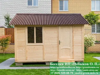 Деревянная Бытовка, Сарай Для Дачи, Дома 3х4  - 4