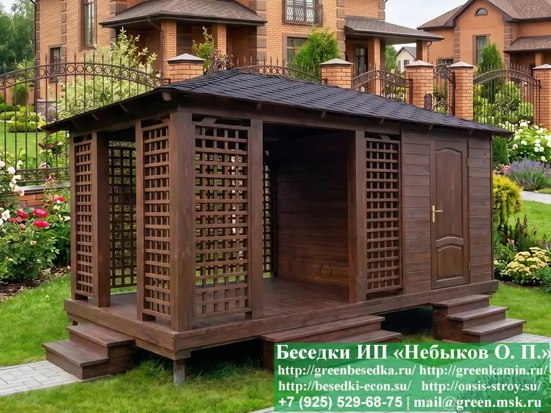 Летняя Беседка С Хозблоком, Сараем Для Дачи, Дома 3х5 - 9