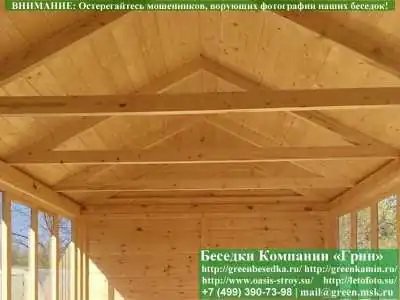 Глухая Имитация Под Кровлю В Беседку 3х4  - 1 2